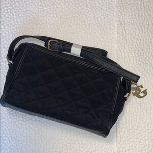 Susan Graver Chic Black Quilted Shoulder Bag